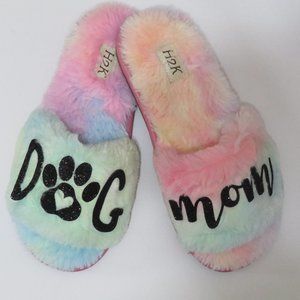 DOG MOM Fur slide /Dogmom furry shoes pink slide